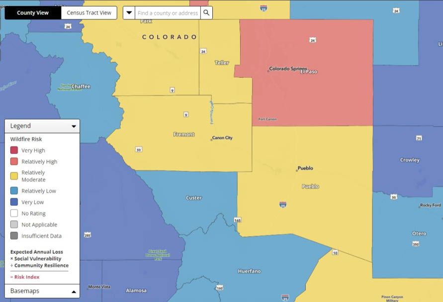 CO wildfire risk