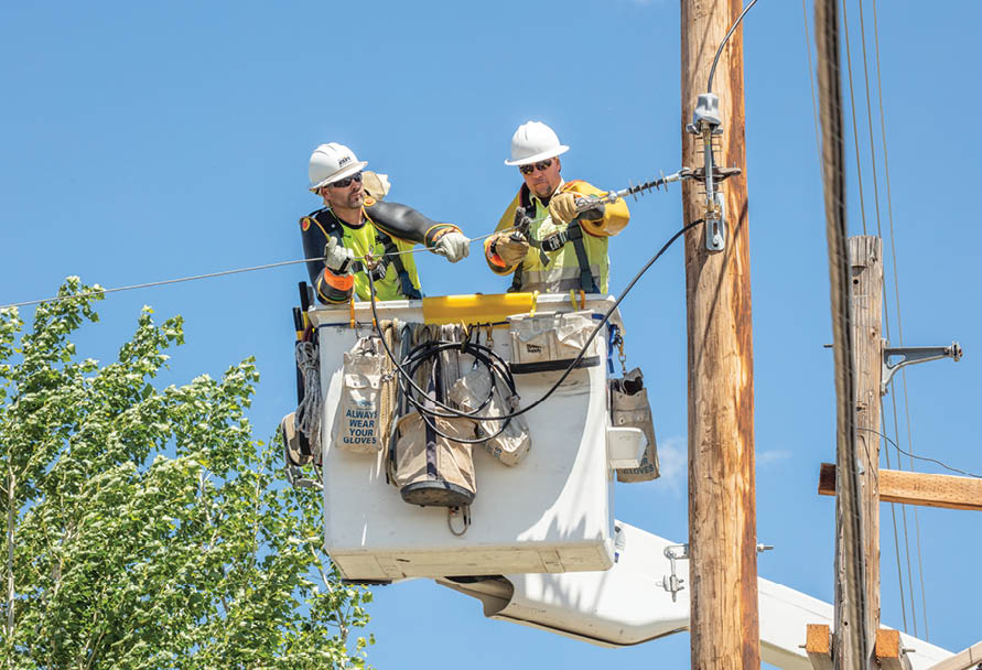 electric workers