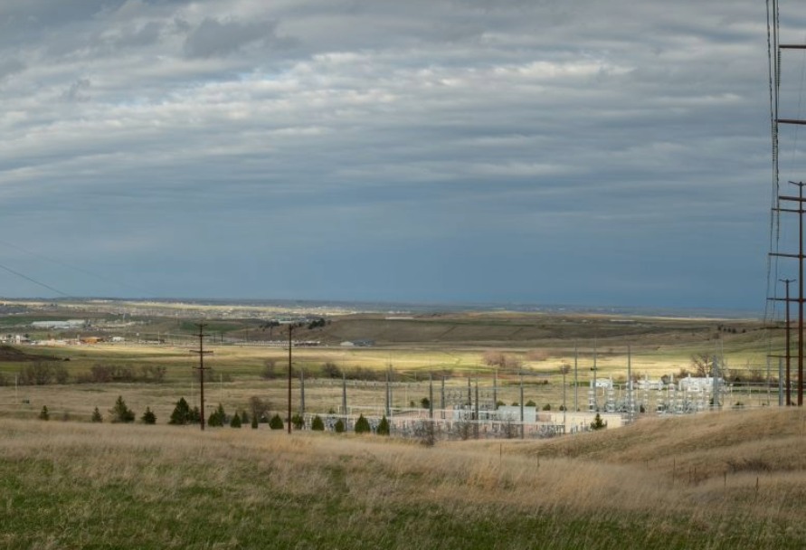 View of a substation in western South Dakota