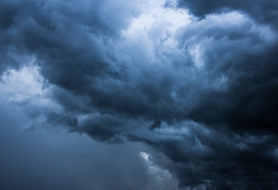Close up of a storm cloud